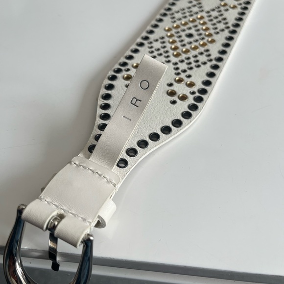 IRO Alior large studded white belt, worned only once - Picture 4 of 8